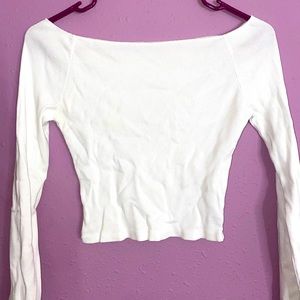 Brandy Melville white crop top size small